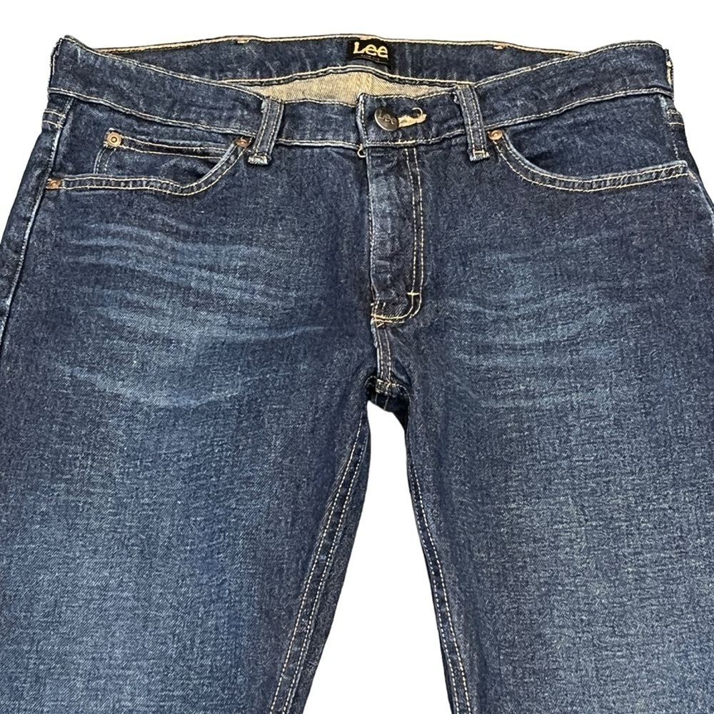 Lee Men’s Slim Fit Dark Denim Jeans Denim Pants. 33 x 30 #1034 - Picture 3 of 7